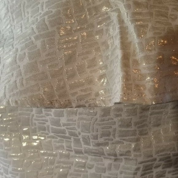 FOREVER 21 NWT -PEPLUM SKIRT - SHORT MINI CREAM/GO - Picture 7 of 11